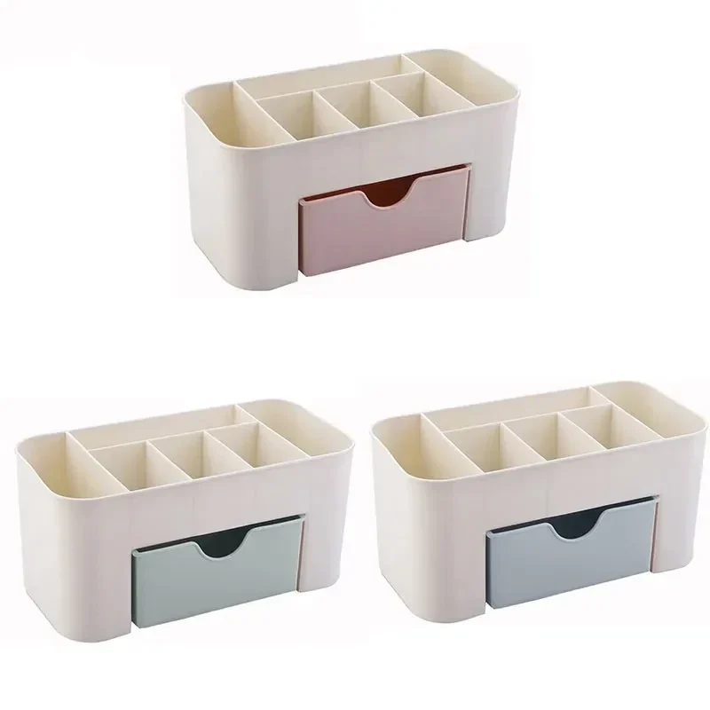 Desk organiser with drawer, 6 compartments