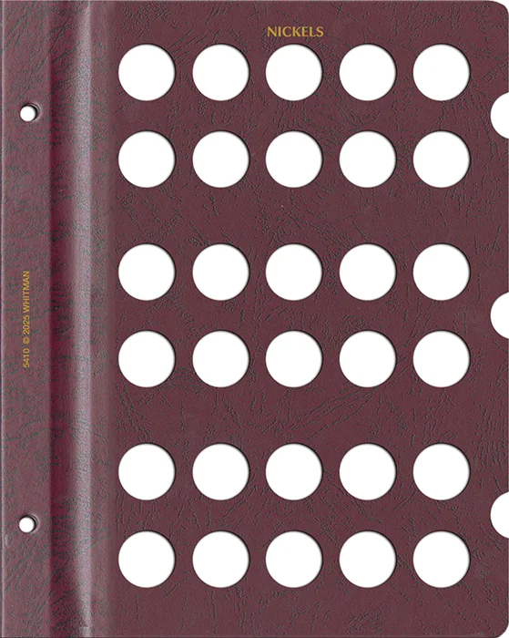 Blank Page, Nickel (Burgundy)