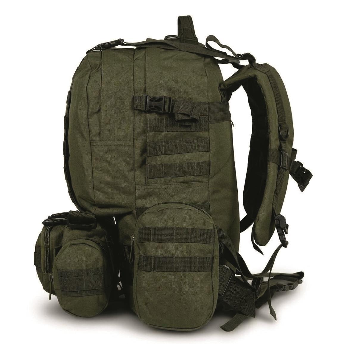 Mil-Tec 36L Defense Pack with Hip Pack — Olive Drab / 36L