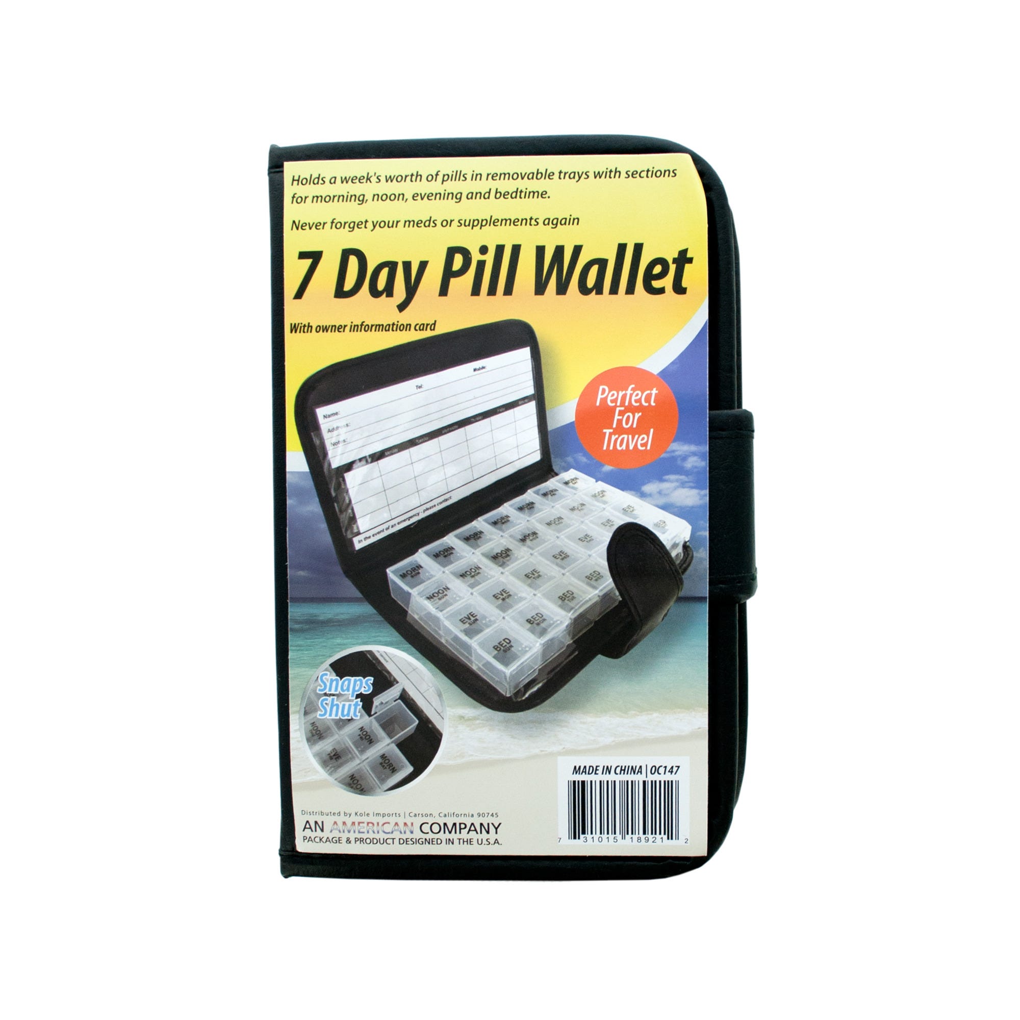 Bulk 24-Pack: 7 Day Pill Wallet