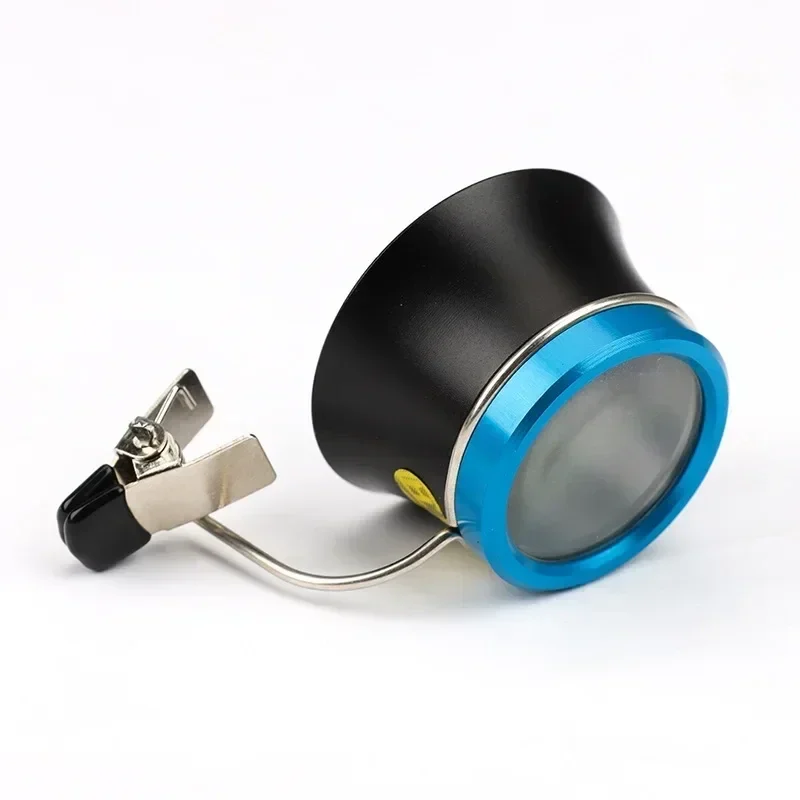 Clip-on eyeglass loupe magnifier for watch and jewelry work, 5x, 10x or 20x — representative supplier photograph