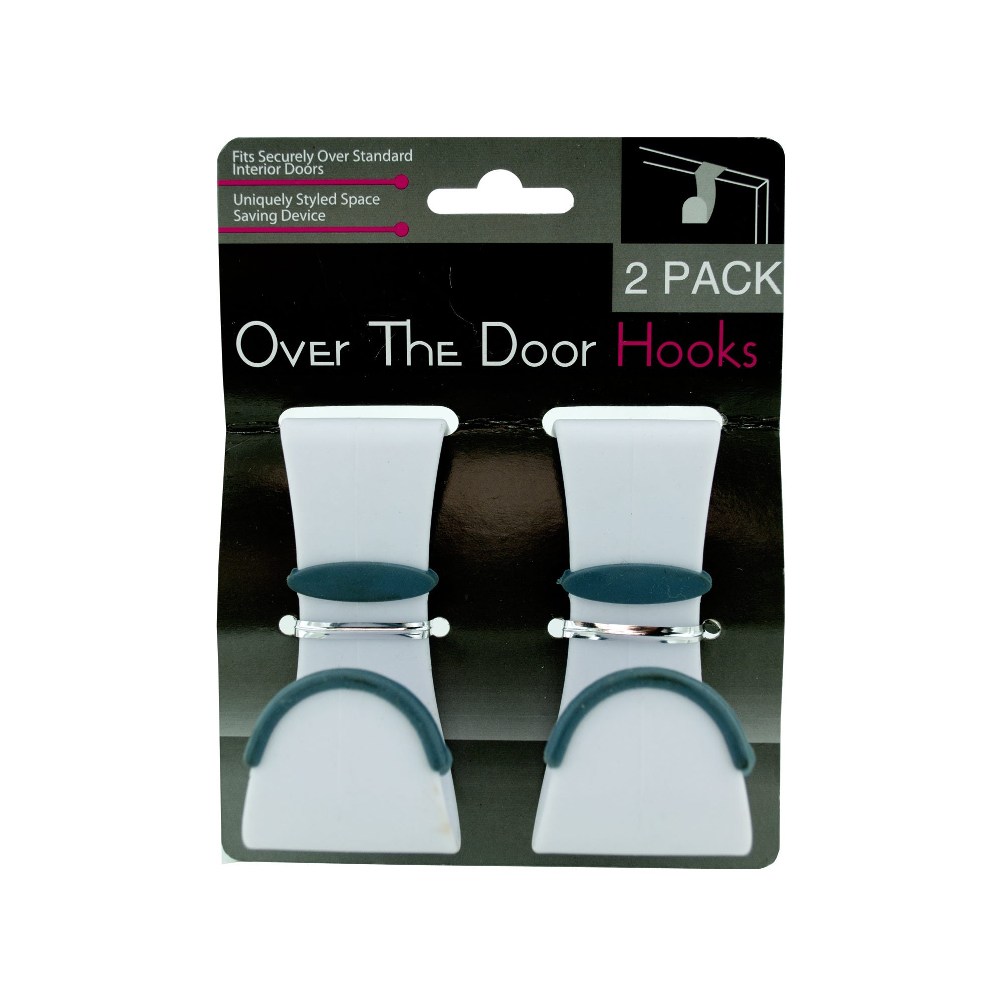 Bulk 24-Pack: Over-the-Door Hooks