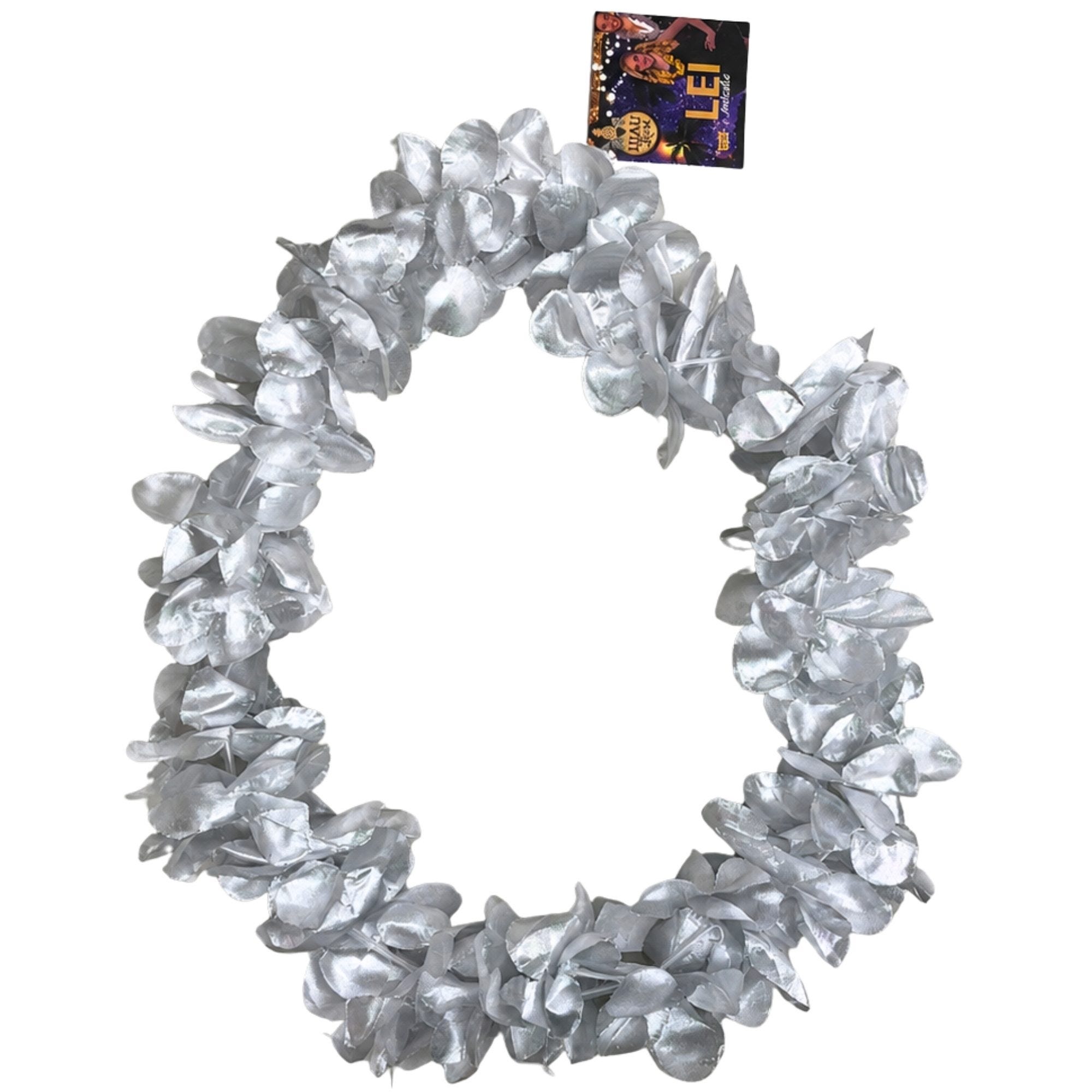 Bulk 36-Pack: Silver Luxe Hawaiian Lei Necklace