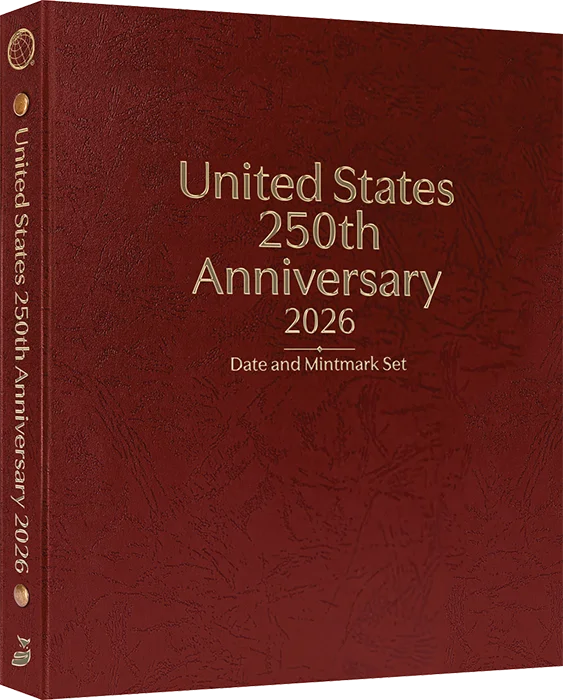 United States 250th Anniversary Collection: 2026 Date & Mintmark Set (Burgundy)