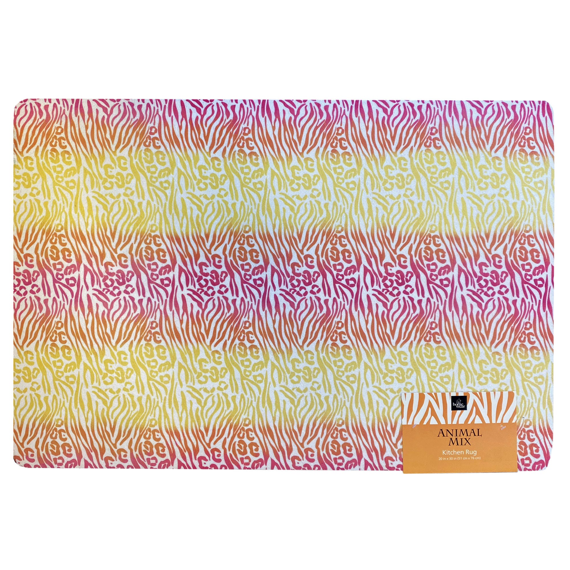 Bulk 12-Pack: Homewear  20" x 30" Animal Mix Comfort Kitchen Rug