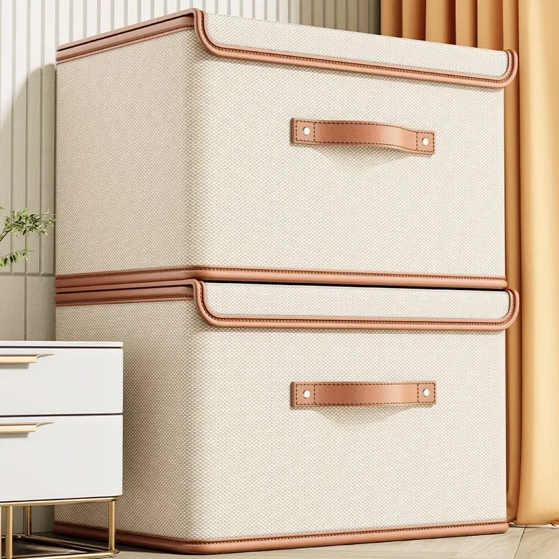Fabric storage box with lid and handle, 11, 26 or 42 litres — representative supplier photograph