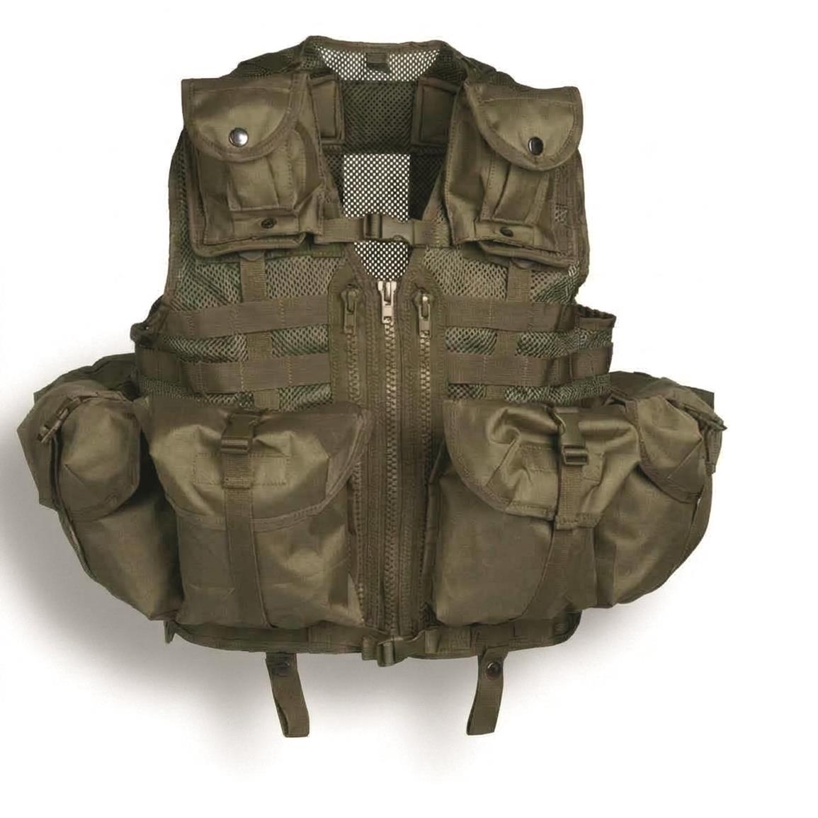 Mil-Tec Storage Vest — Olive Drab
