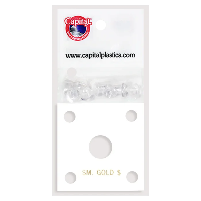 Capital Plastics 144 Coin Holder - Small Gold $ (type 1)