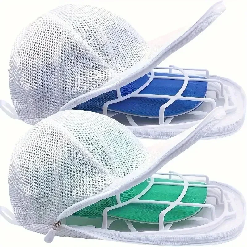 Mesh wash bag for baseball caps — representative supplier photograph