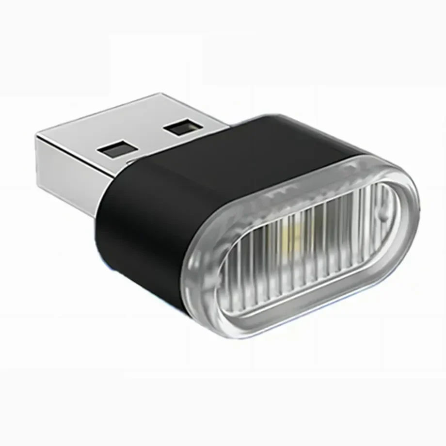 Mini USB LED ambient light, plug-in, 20 mm — representative supplier photograph