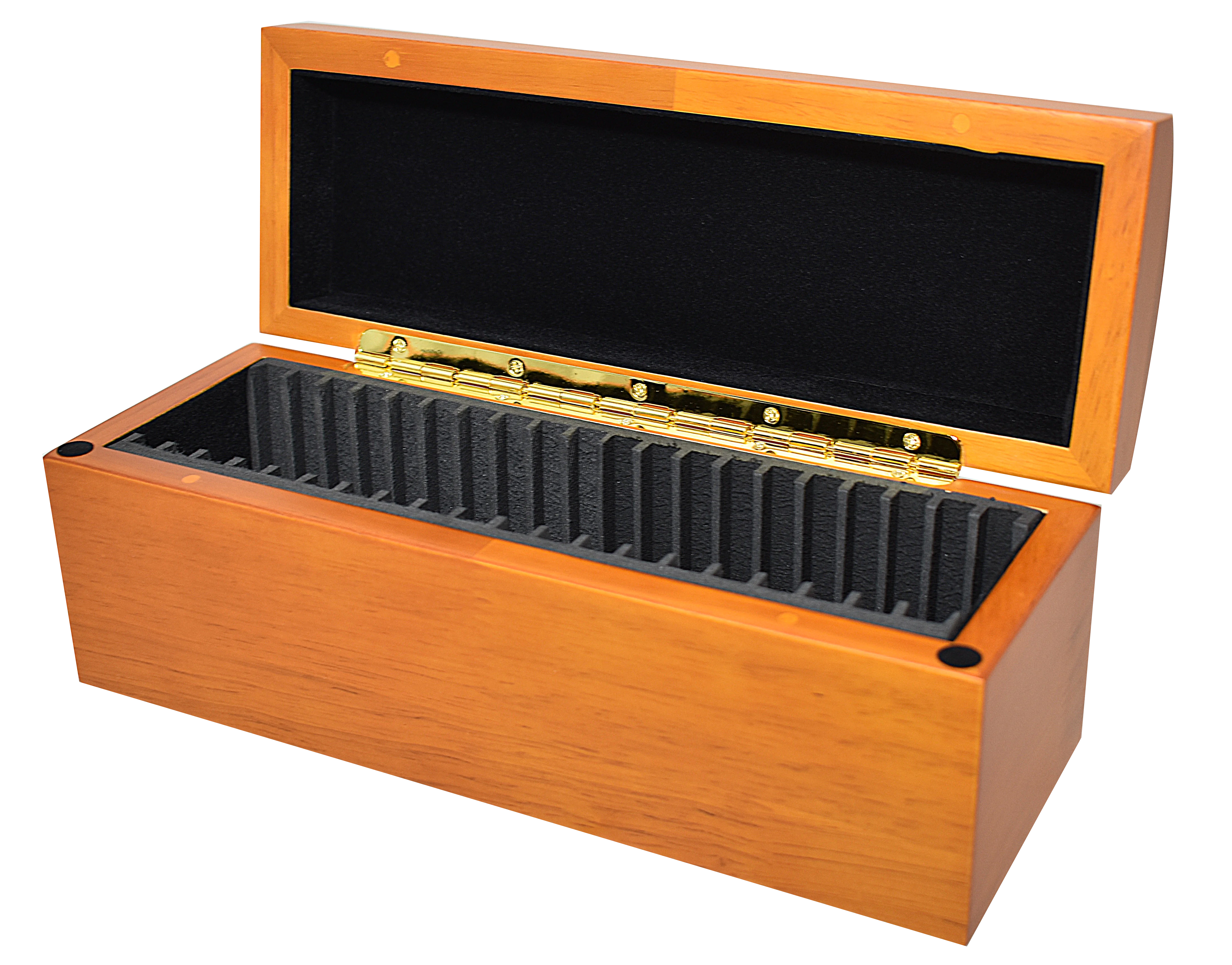 Wood Display Box - 20 NGC or PCGS slabs — Natural Wood
