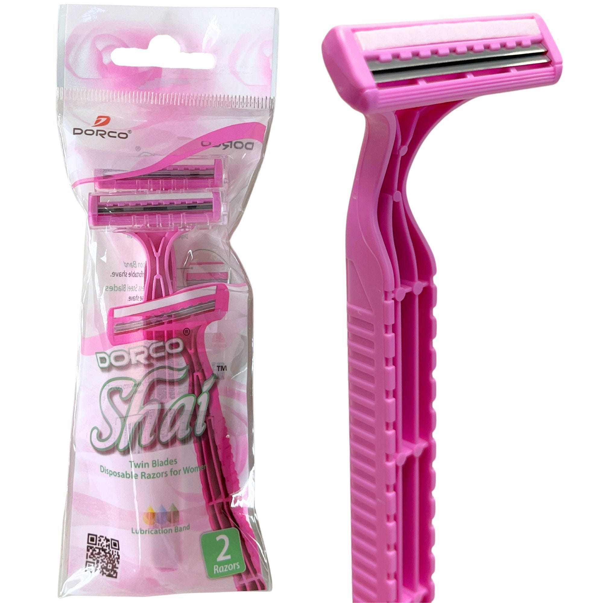Bulk 30-Pack: Dorco Shai Womens 2 Pack Twin Blade Disposable Razor