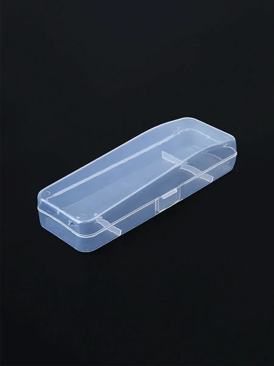 Clear travel case for safety razors, single or pair — representative supplier photograph