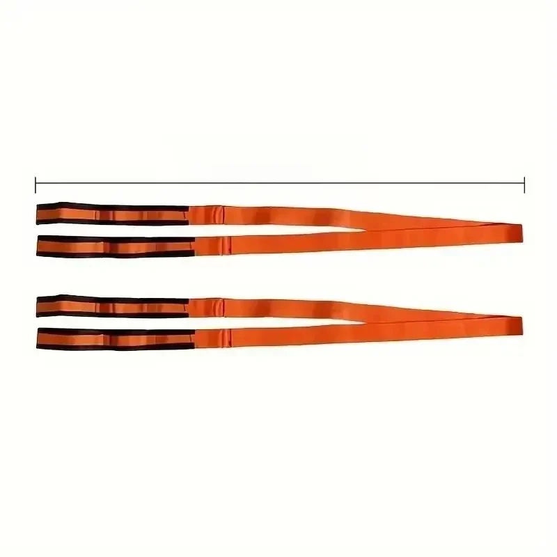 Furniture moving and lifting straps, forearm carry, pair, orange — representative supplier photograph