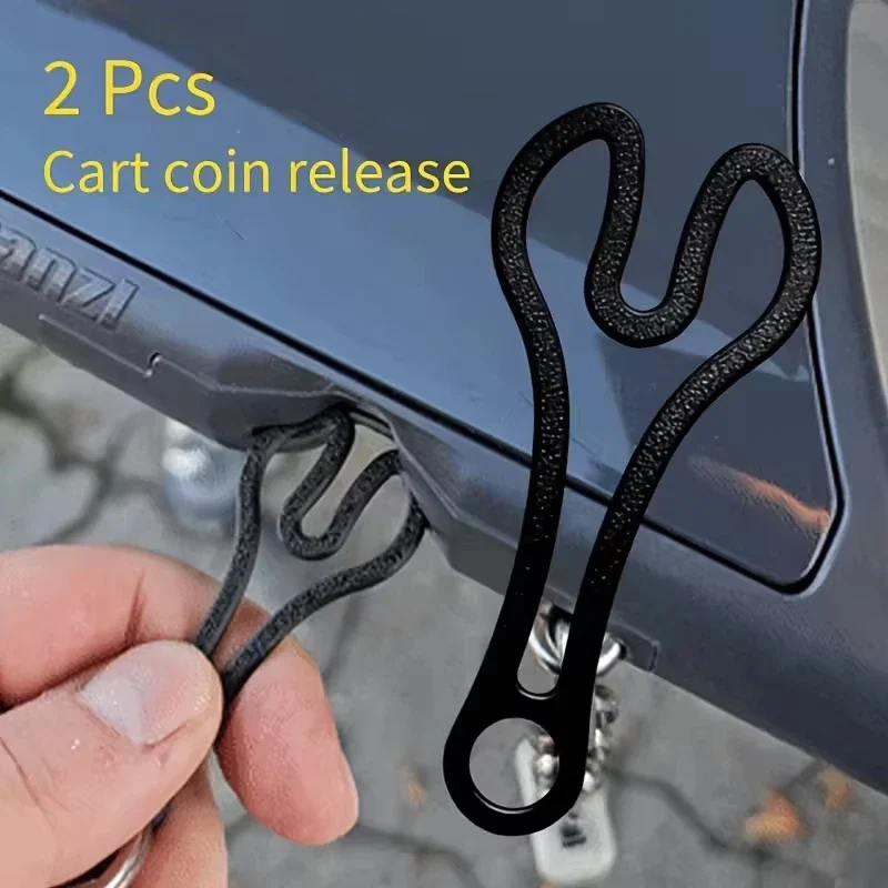 Shopping cart token keychain, plastic — representative supplier photograph