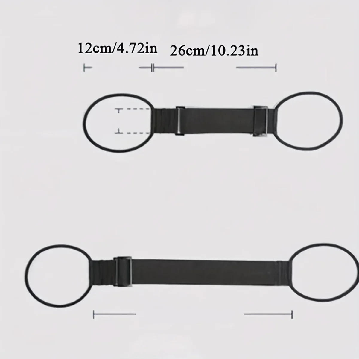 Elastic luggage strap for securing a bag to a suitcase handle — representative supplier photograph