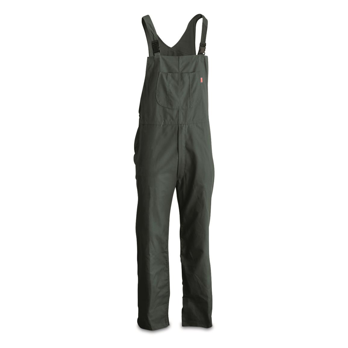 Greek Municipal Surplus Cotton Work Overalls, New — Olive Drab / 3XL