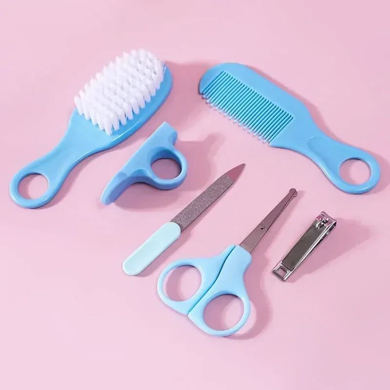 Baby grooming kit, 6 pieces, blue — representative supplier photograph