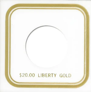 Capital Plastics VPX Coin Holder - Liberty $20 Gold