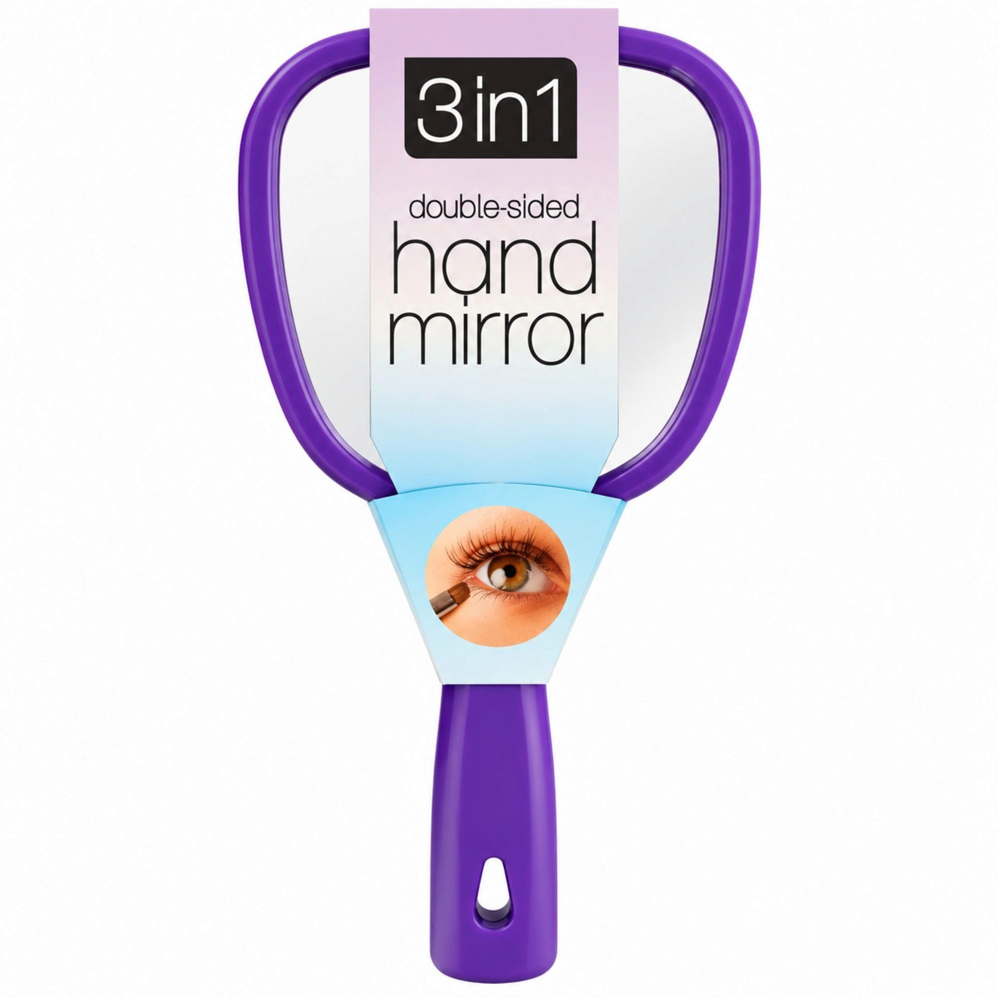 Bulk 12-Pack: 3 in 1 Double-Sided Hand Mirror