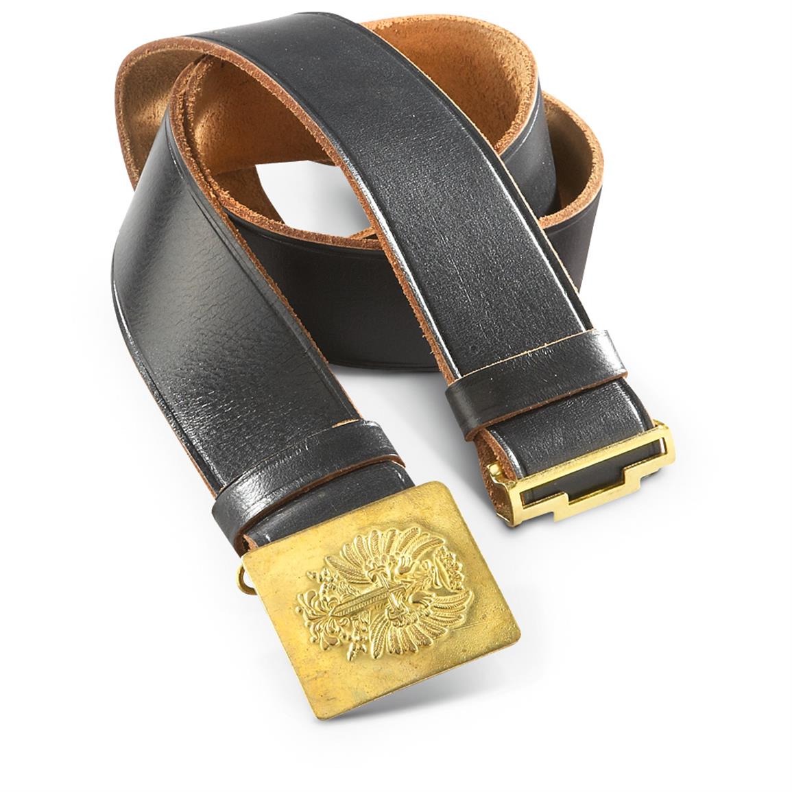 Spanish Military Surplus Leather Belt with Buckle