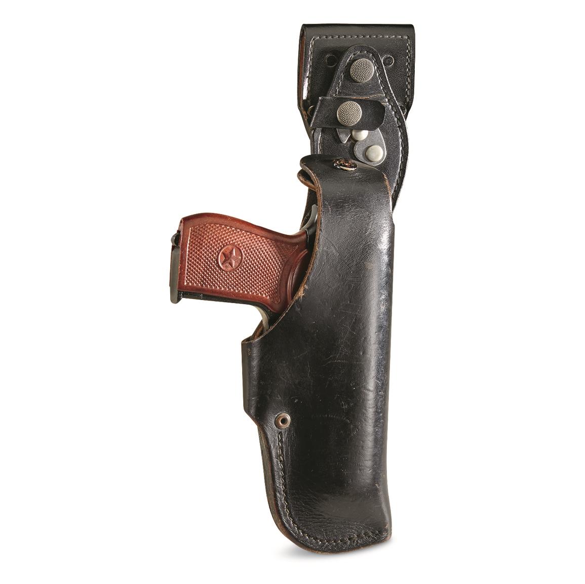 German Police Surplus Leather Holster, Used