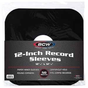 12 Inch Record Paper Inner Sleeves-Round Corners