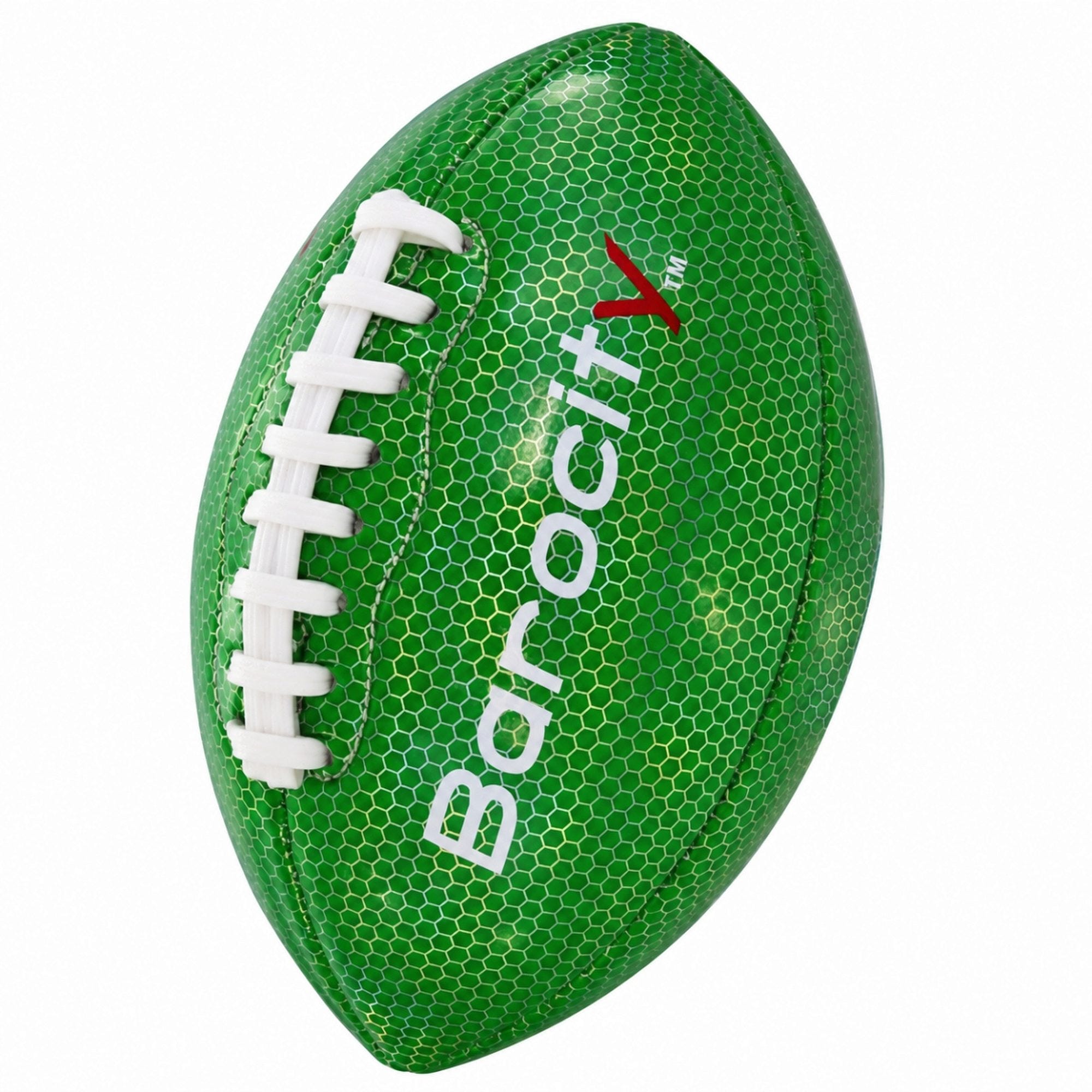 Barocity Green Reflective Rainbow Hex Pattern Football Size 3 (pack of 9)