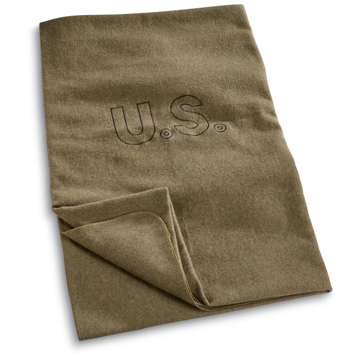 U.S. Military Style 64" x 84" Embroidered Blanket