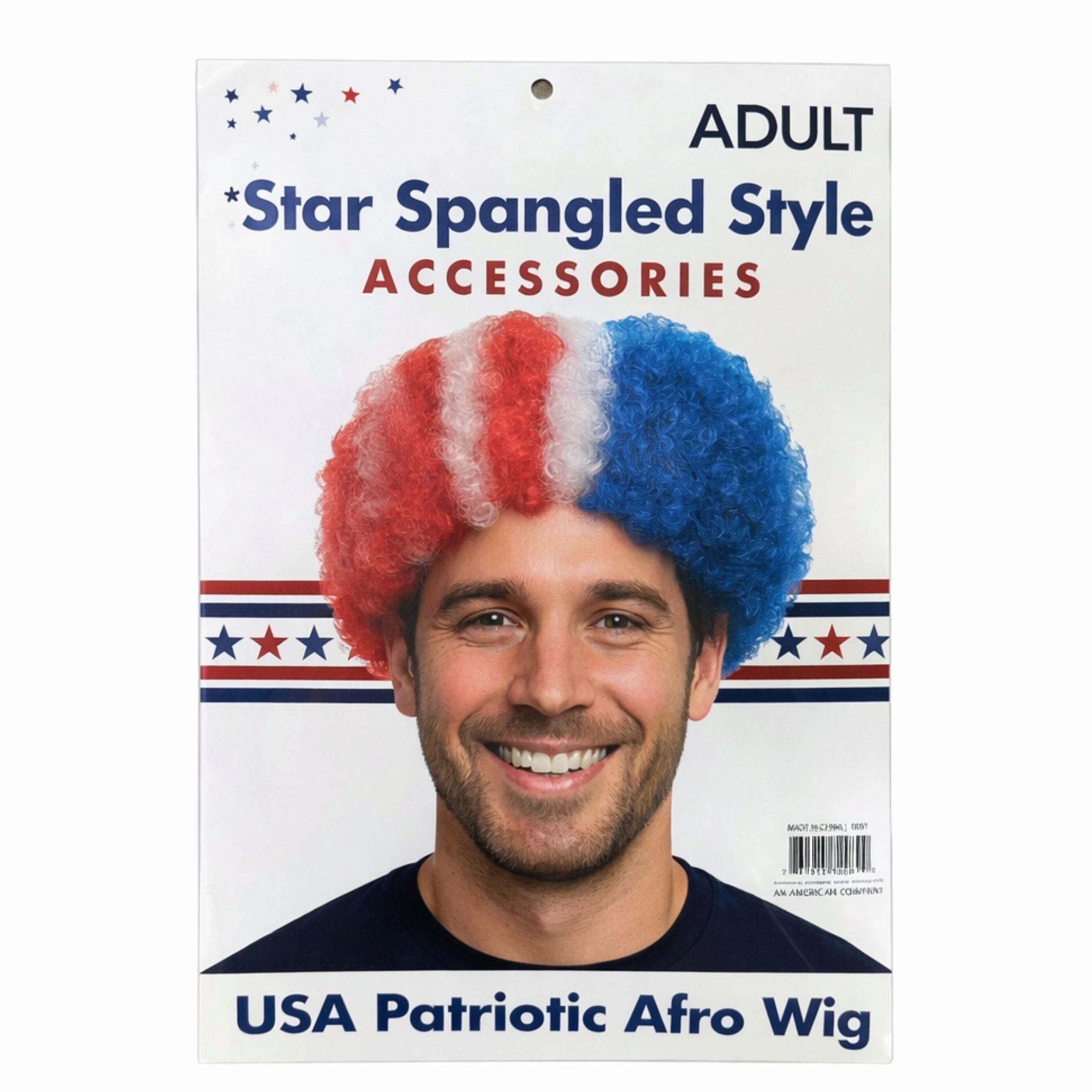 USA Patriotic Afro Costume Wig (pack of 24)