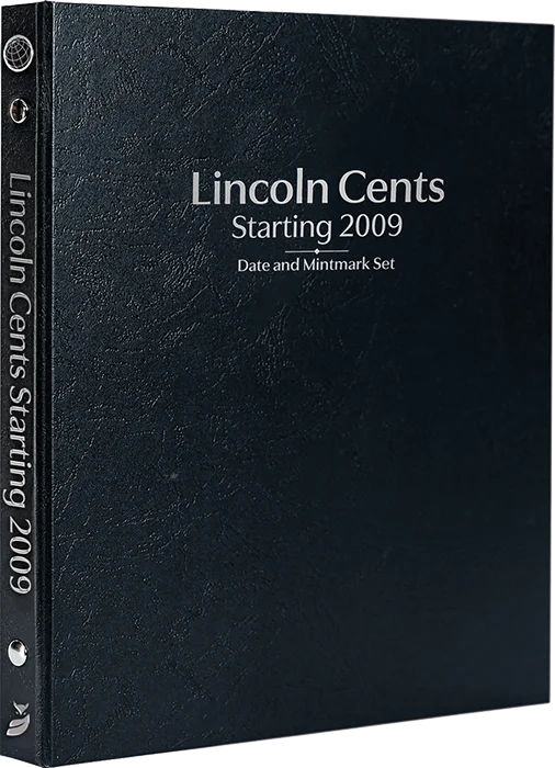Lincoln Cents Starting 2009, Date & Mintmark Set P, D, S & W (Black)