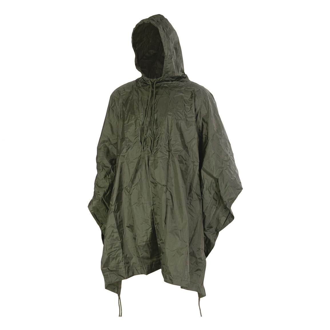 Mil-Tec Ripstop Poncho — Olive Drab