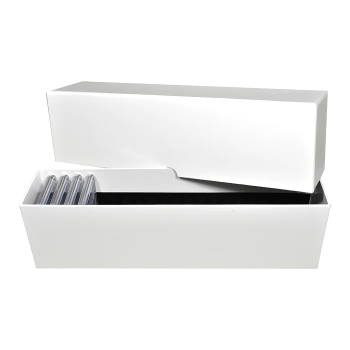 NGC and PCGS Slab Storage Box - Holds 20 Certified Coins (White)