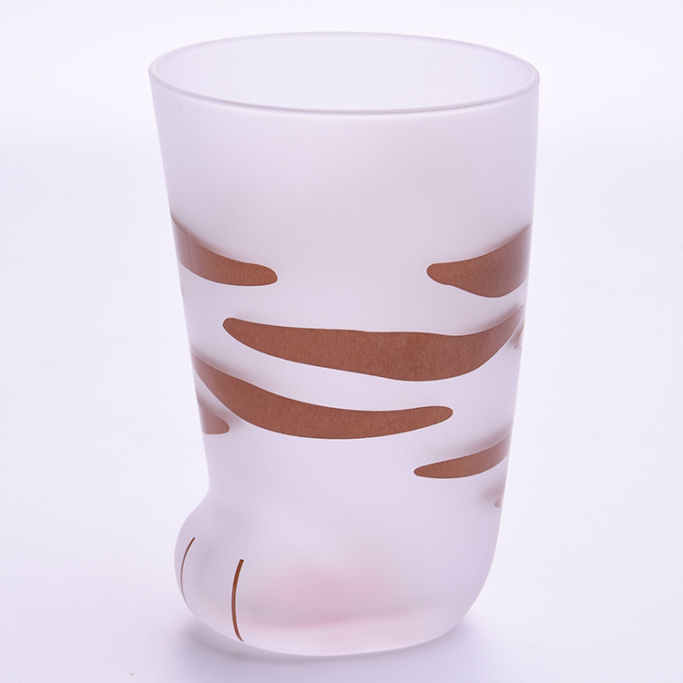 Creative Cute Cat Paws Glass Tiger Paws Mug Office Coffee Mug Tumbler Personality Breakfast Milk Porcelain Cup Gift — Tabby