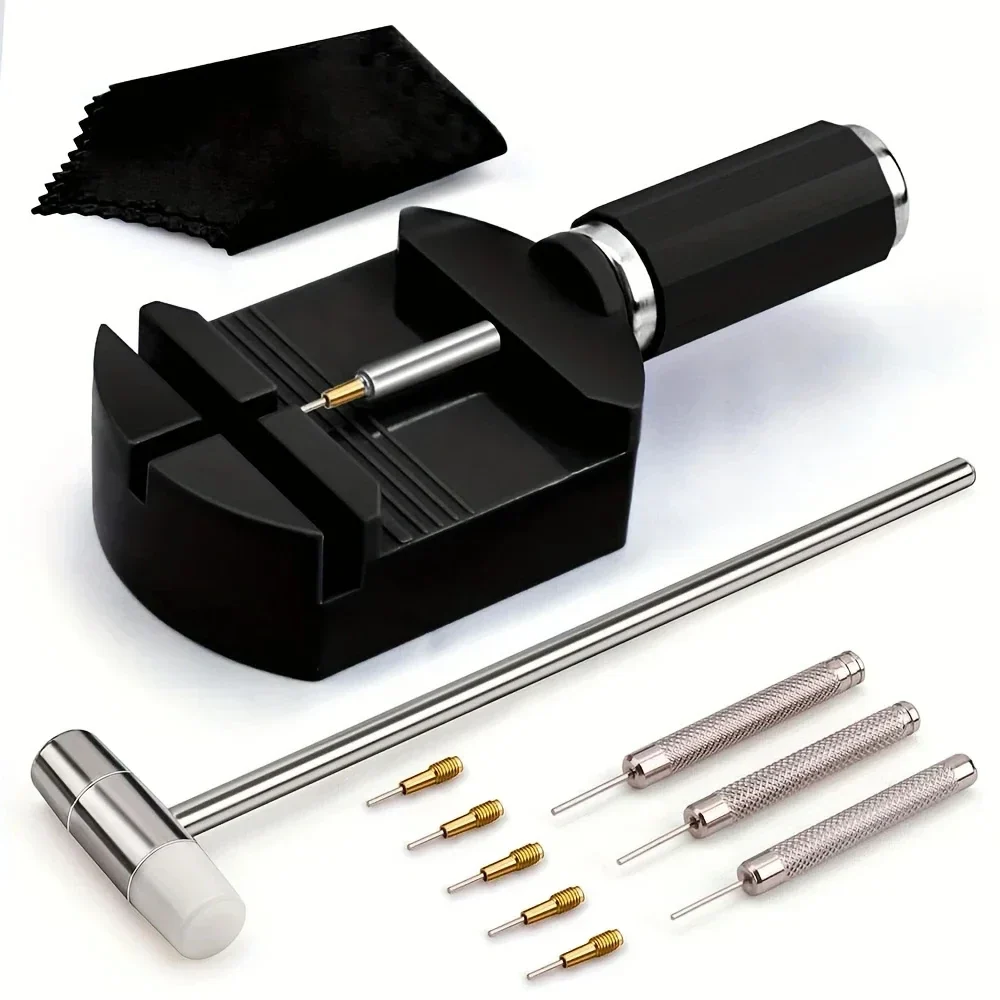 Watch band link remover kit, 11 pieces — representative supplier photograph