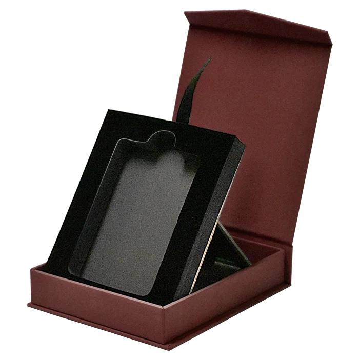 Magnetic Lid 1 Coin Slab Box With Easel - Black