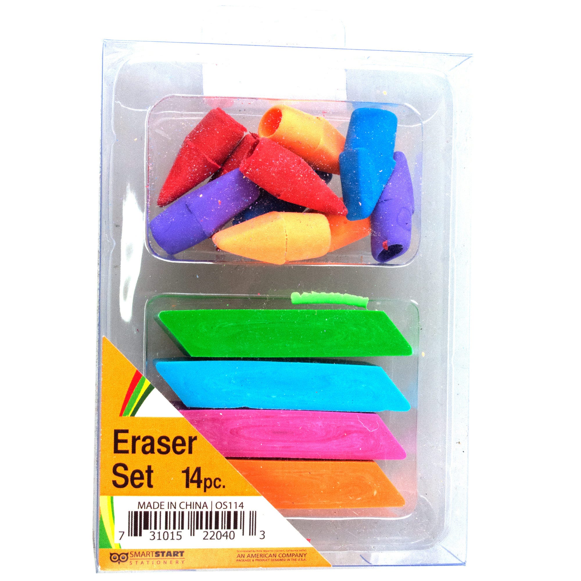 Bulk 48-Pack: Colorful Eraser Set