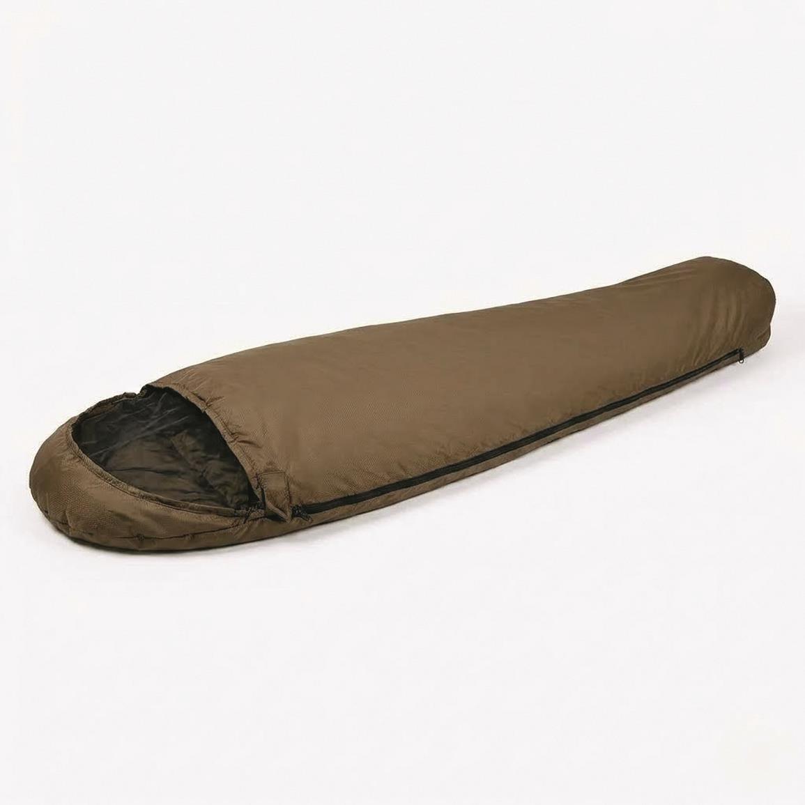 Mil-Tec Two-Layer Mummy Sleeping Bag with Stuff Sack — Olive Drab