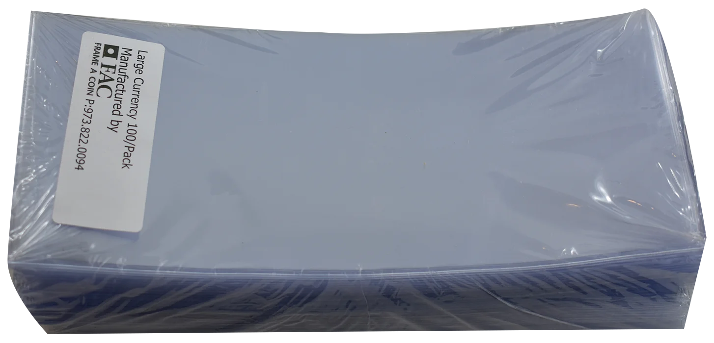 Large Currency Sleeve - 100 pack