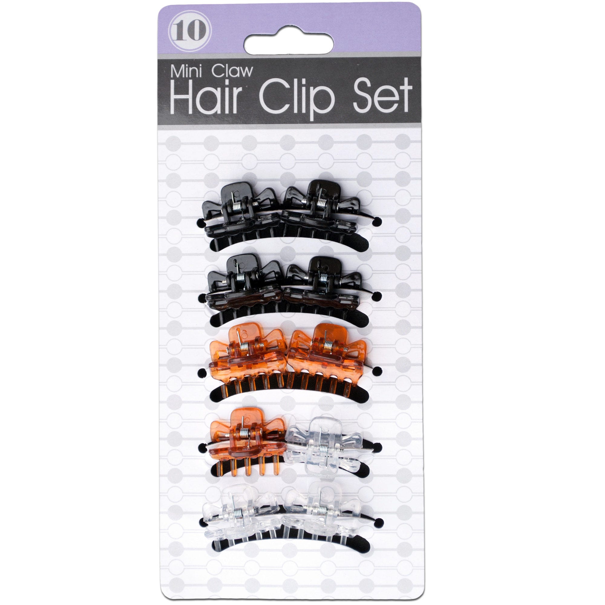 Bulk 48-Pack: Mini Claw Hair Clip Set