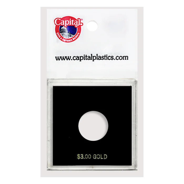 Capital Plastics Krown Coin Holder - $3 Classic Gold