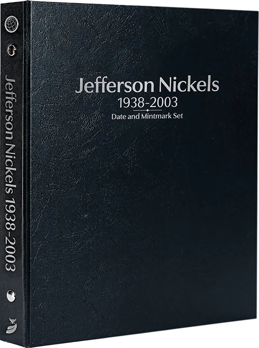 Jefferson Nickels 1938-2003, Date & Mintmark Set P, D & S (Black)