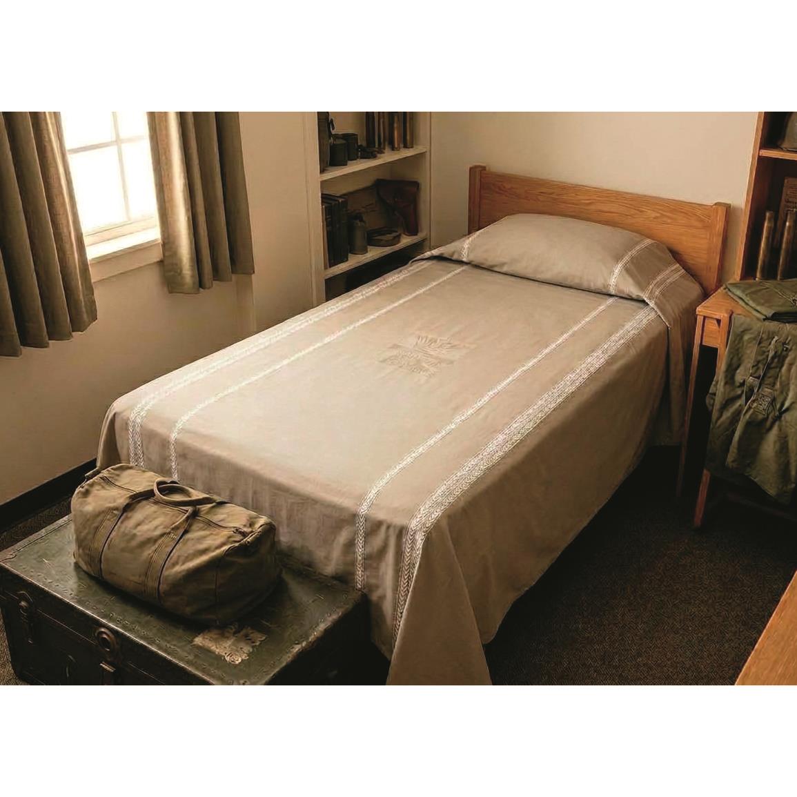 Italian Military Surplus Cotton Summer Bed Spread, New