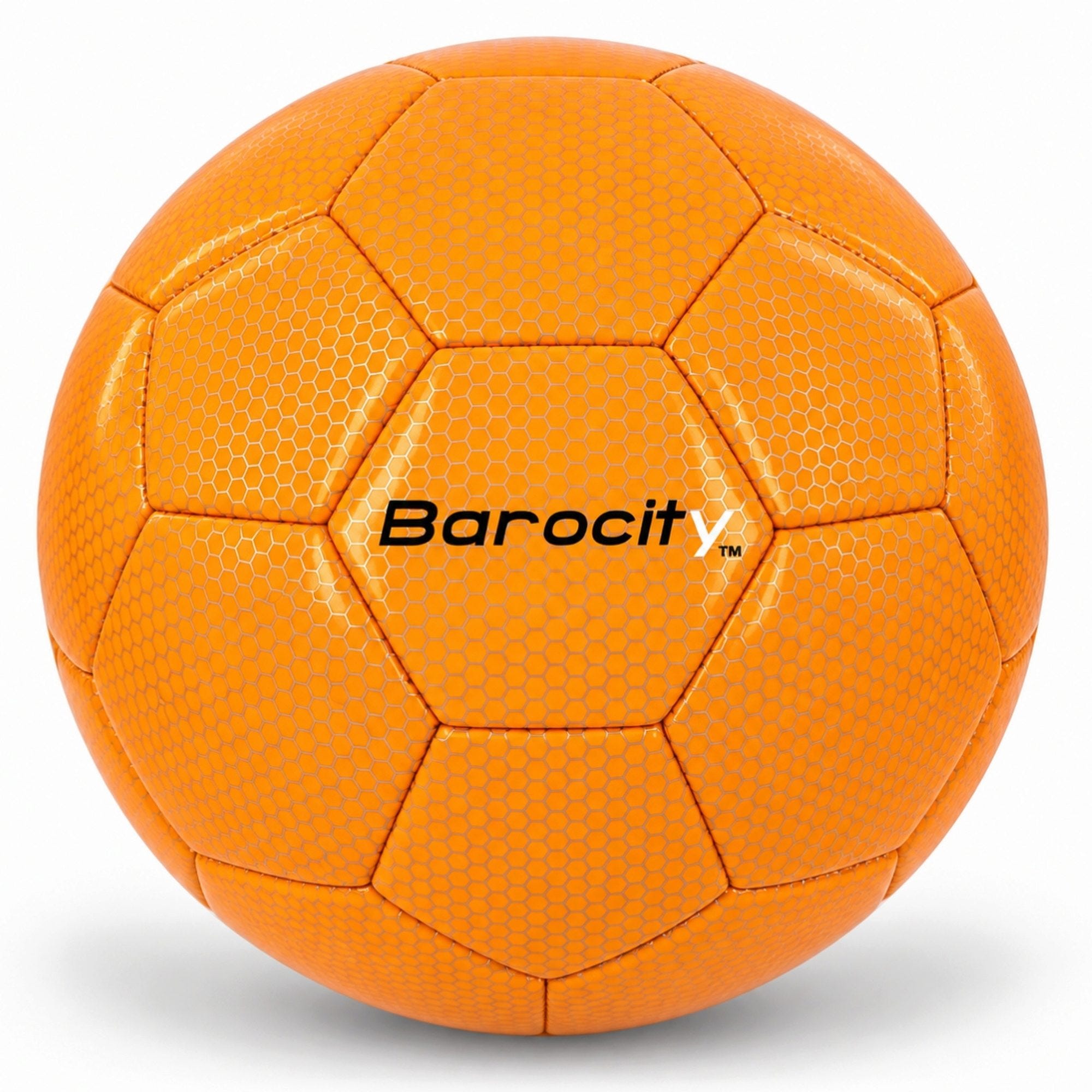 Barocity Orange Reflective Rainbow Hex Pattern Size 4 Soccer Ball (pack of 8)