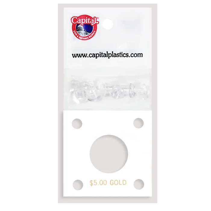 Capital Plastics 144 Coin Holder - $5 Gold (22.5mm/1839-1840)