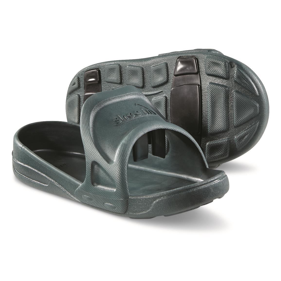 U.S. Municipal Surplus Shoe-In Open Toe Overshoes, New — SMALL / Green