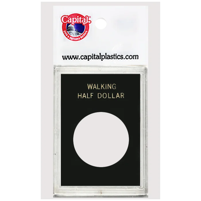 Capital Plastics Caps Coin Holder - Walking Half Dollar