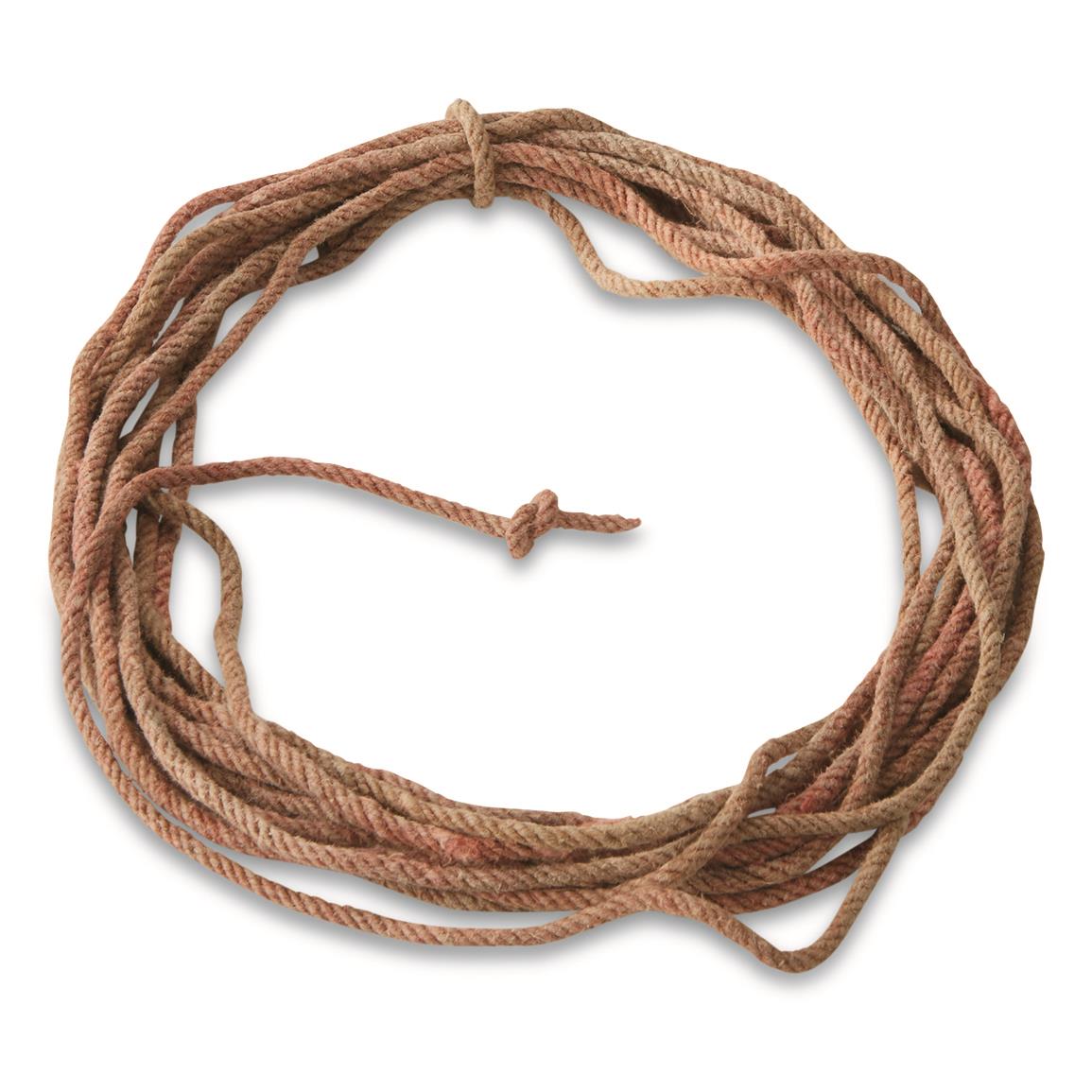 Italian Military Surplus Hemp Rope, Used