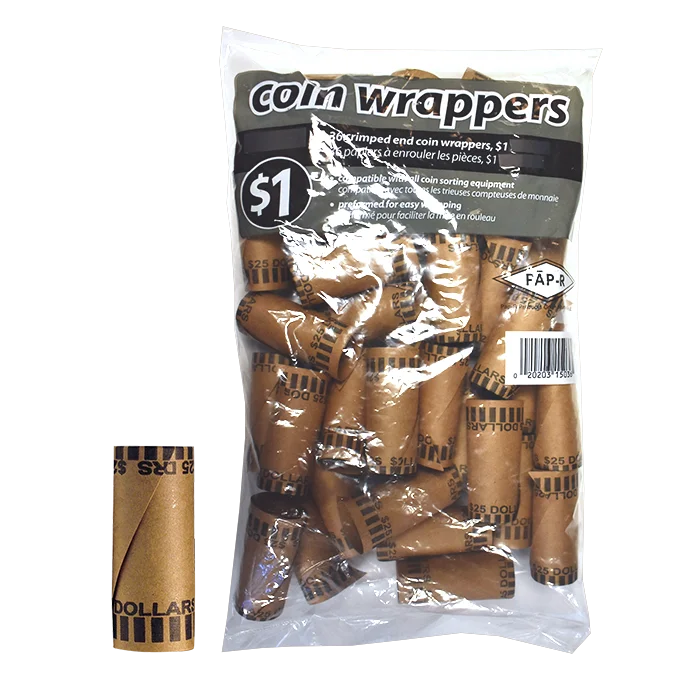 36 Preformed Small Dollar Coin Wrappers