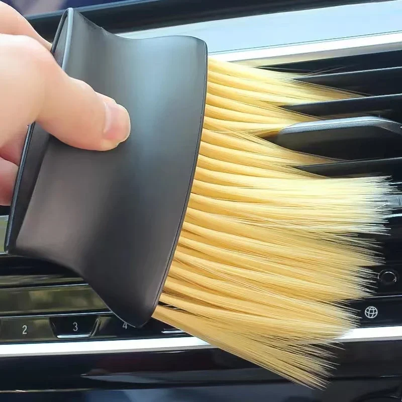Soft detailing brush for car vents, dashboard and trim — representative supplier photograph